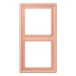 JUNG LC982231 Rahmen 2fach, LS 990, Duroplast lackiert, rose clair (32102), senkrechte und waagerechte Montage 
