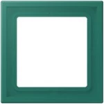 JUNG LCZ981BF216 Rahmen 1fach, LS ZERO, Thermoplast lackiert, vert anglais (32040), senkrechte und waagerechte Montage 