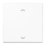 JUNG LS1700PWW LB-Management Taster 1fach, mit Pfeilsymbolen, Duroplast, Serie LS, alpinweiß 