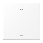 JUNG LS1700PWWM LB-Management Taster 1fach, mit Pfeilsymbolen, Duroplast lackiert, Serie LS, schneeweiß matt 