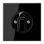 JUNG LS1941SW Abdeckung für Drehschalter 1fach, Duroplast, Serie LS, schwarz 