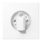 JUNG LS1941WWM Abdeckung für Drehschalter 1fach, Duroplast lackiert, Serie LS, schneeweiß matt 