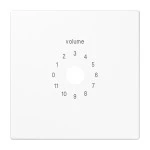 JUNG LS594-8WW Abdeckung für Lautstärkesteller 1fach, Thermoplast, Serie LS, alpinweiß 