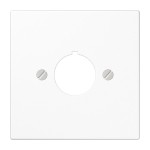 JUNG LS964WW Abdeckung für Befehlsgeräte mit 22,5 mm Ø 1fach, Duroplast, Serie LS, alpinweiß 