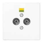 JUNG LS965-2WW Potentialausgleich-Steckdose, Duroplast, Serie LS, alpinweiß 