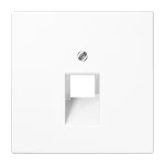 JUNG LS969-1UAWW Abdeckung für IAE/UAE-Anschlussdosen, 1 x 8-polig, Thermoplast, Serie LS, alpinweiß 