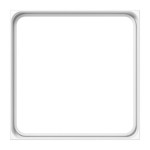 JUNG LS981ZWW Zwischenrahmen zur Integration von Spezialabdeckungen aus der Serie CD, Thermoplast, alpinweiß, senkrechte und waagerechte Montage 