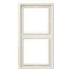 JUNG LS982W Rahmen 2fach, LS 990, IP 44, Duroplast, weiß, senkrechte und waagerechte Montage 