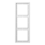 JUNG LS983WW Rahmen 3fach, LS 990, IP 44, Duroplast, alpinweiß, senkrechte und waagerechte Montage 