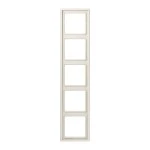 JUNG LS985W Rahmen 5fach, LS 990, IP 44, Duroplast, weiß, senkrechte und waagerechte Montage 