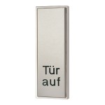 JUNG LS990DOR29 Großflächenwippe (70 x 212,4 mm), Text Tür auf, Edelstahl 