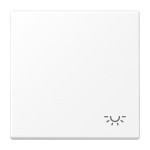 JUNG LS990LWWM Wippe 1fach, Symbol Licht, Duroplast lackiert, Serie LS, schneeweiß matt 