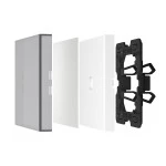 JUNG LS990NAGL Transparente Wippe 1fach, mit Schriftfeld, Thermoplast, Serie LS, transparent 