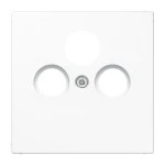 JUNG LS990SATWW Abdeckung für Universal-Sat/BK-Dosen 1fach, Thermoplast, Serie LS, alpinweiß 