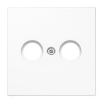 JUNG LS990TVWW Abdeckung für Antennendosen 1fach, Thermoplast, Serie LS, alpinweiß 