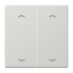JUNG LS995MPLG Wippe 2fach, mit 4 Pfeilsymbolen, Duroplast, Serie LS, lichtgrau 