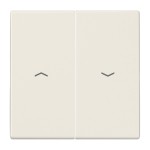 JUNG LS995P Wippe 2fach, mit Pfeilsymbolen, Duroplast, Serie LS, weiß 