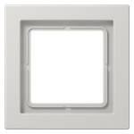 JUNG LSD981LG Rahmen 1fach, LS-DESIGN, Duroplast, lichtgrau, senkrechte und waagerechte Montage 