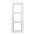 JUNG LSD983BFWW Rahmen 3fach, LS-DESIGN, Thermoplast, alpinweiß, senkrechte und waagerechte Montage 