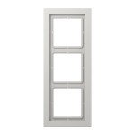 JUNG LSD983LG Rahmen 3fach, LS-DESIGN, Duroplast, lichtgrau, senkrechte und waagerechte Montage 