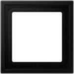 JUNG LSZ981BFSWM Rahmen 1fach, LS ZERO, Thermoplast lackiert, graphitschwarz matt, senkrechte und waagerechte Montage 