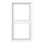 JUNG LSZ982BFWW Rahmen 2fach, LS ZERO, Thermoplast, alpinweiß, senkrechte und waagerechte Montage 