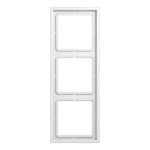 JUNG LSZ983BFWW Rahmen 3fach, LS ZERO, Thermoplast, alpinweiß, senkrechte und waagerechte Montage 