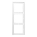 JUNG LSZ983BFWWM Rahmen 3fach, LS ZERO, Thermoplast lackiert, schneeweiß matt, senkrechte und waagerechte Montage 