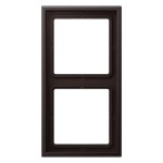 JUNG LSZAL982BFD Rahmen 2fach, LS ZERO, Thermoplast lackiert, dark, senkrechte und waagerechte Montage 