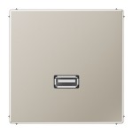 JUNG MAES1122 USB 2.0, Edelstahl lackiert, Serie LS, Edelstahl 