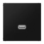 JUNG MALS1122SW USB 2.0, Thermoplast, Serie LS, schwarz 