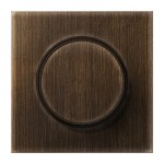 JUNG ME1740AT Abdeckung mit Drehknopf 1fach, Serie LS, Messing antik 