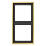 JUNG ME2982C Rahmen 2fach, LS 990, Messing classic, senkrechte und waagerechte Montage 