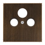 JUNG ME2990SATAT Abdeckung für Universal-Sat/BK-Dosen 1fach, Serie LS, Messing antik 