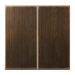 JUNG ME2995AT Wippe 2fach, Serie LS, Messing antik 