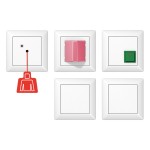 JUNG NRSAS0834-2WW Notrufset mit USV, Duroplast, Serie AS, alpinweiß 