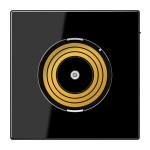 JUNG PLLSDMSSW Abdeckung für Spannungsversorgung Plug & Light 1fach, Thermoplast, Serie LS, schwarz 