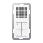 JUNG SI4ADWW Audio-Innenstation Design Standard 1fach, Thermoplast, Serie AS/A, alpinweiß 