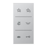 JUNG SIA6ALDC Design-Cover Audio, F50, Symbole für Audio, Thermoplast lackiert, Serie LS, Aluminium 