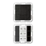 JUNG SIAIA6SW Audio-Innenstation 1fach, Thermoplast, Serie A, schwarz 
