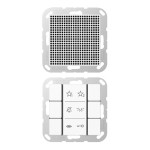 JUNG SIAIA6WW Audio-Innenstation 1fach, Thermoplast, Serie AS/A, alpinweiß 