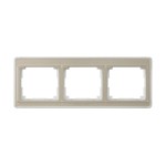 Jung SL5830GB Rahmen 3-fach waagerechte Montage Acrylglas SL 500 gold-bronze 