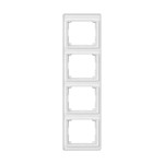 Jung SL584WW Rahmen 4-fach senkrechte Montage Acrylglas SL 500 alpinweiß 