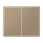 Jung SL595KO5GB Wippe 2-fach mit Lichtleiter Aluminium lackiert Serie SL gold-bronze 