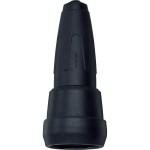 Merten Schwere Vollgummi-SCHUKO-Kupplung mit Schnappkragen, schwarz 