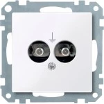 Merten Potentialausgleich-Steckdosen-Einsatz, aktivweiß glänzend, System M 