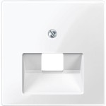 Merten Zentralplatte für UAE-Einsatz, 1fach, polarweiß glänzend, System M 