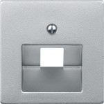 Merten Zentralplatte für UAE-Einsatz, 1fach, aluminium, System M 