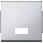 Merten Wippe mit rechteckigem Symbolfenster, aluminium, AQUADESIGN 