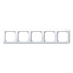 Merten 1-M-Rahmen, 5fach, polarweiß glänzend 